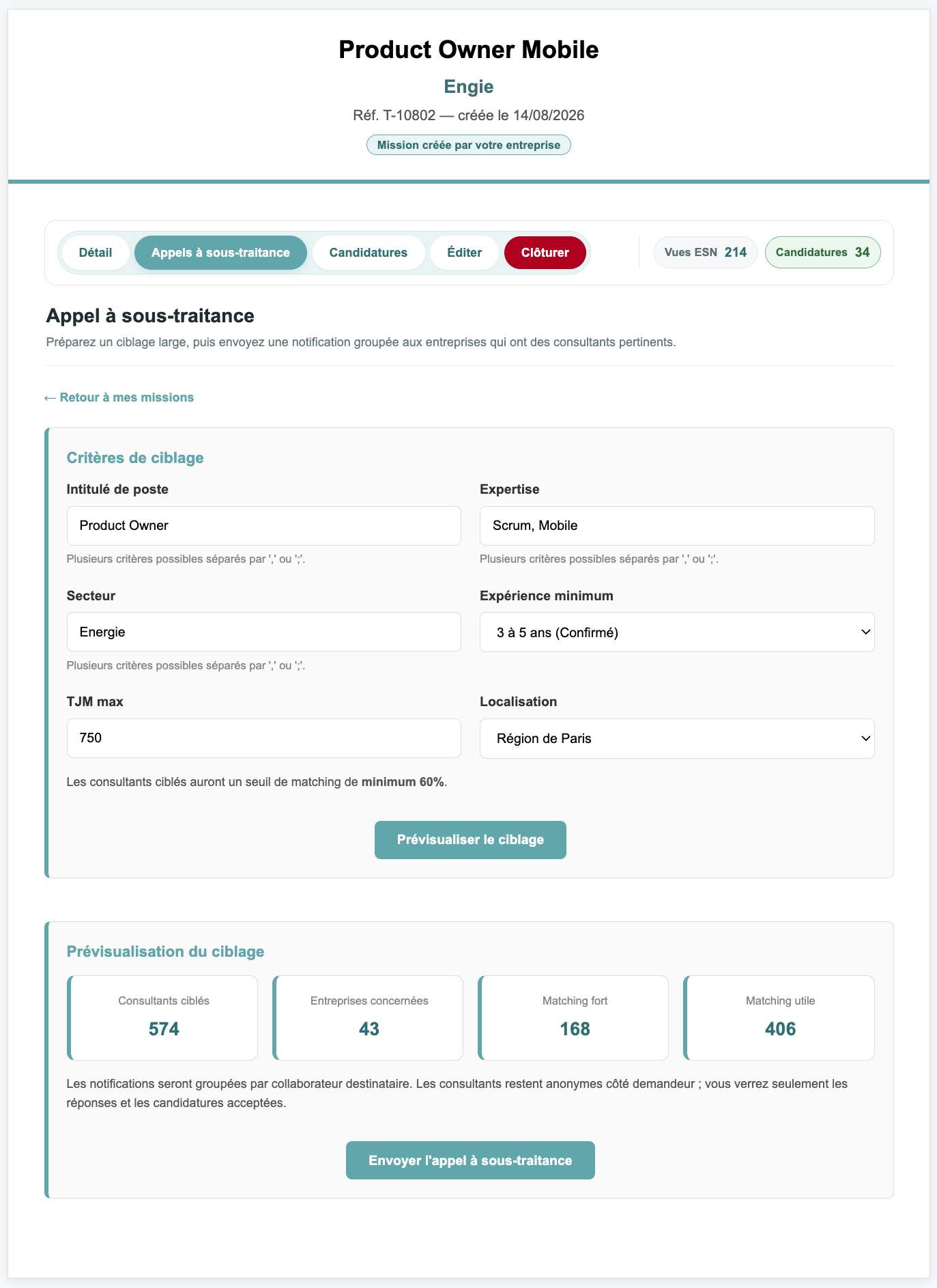 Aperçu option
