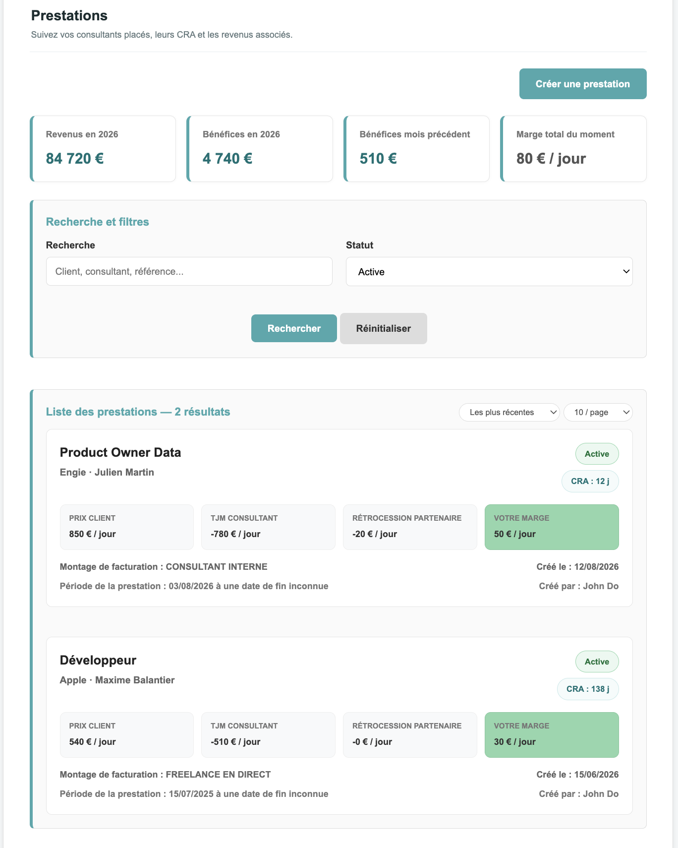 Aperçu option